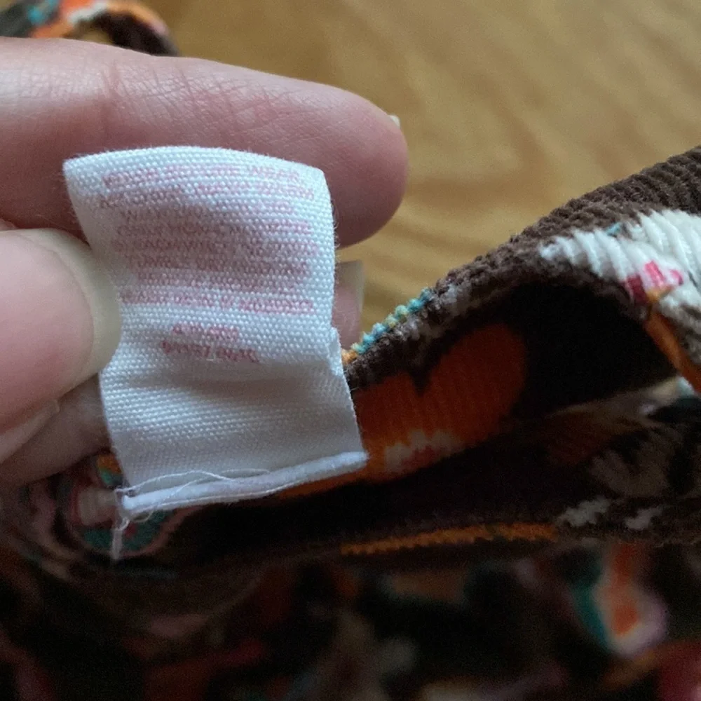 Oshkosh Vintage Brown‎ Floral Corduroy Dress 24 Months